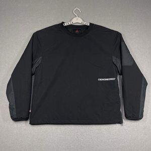 Nike Air Jordan Pullover Mens Large Black Engineered Woven Insulated Primaloft
